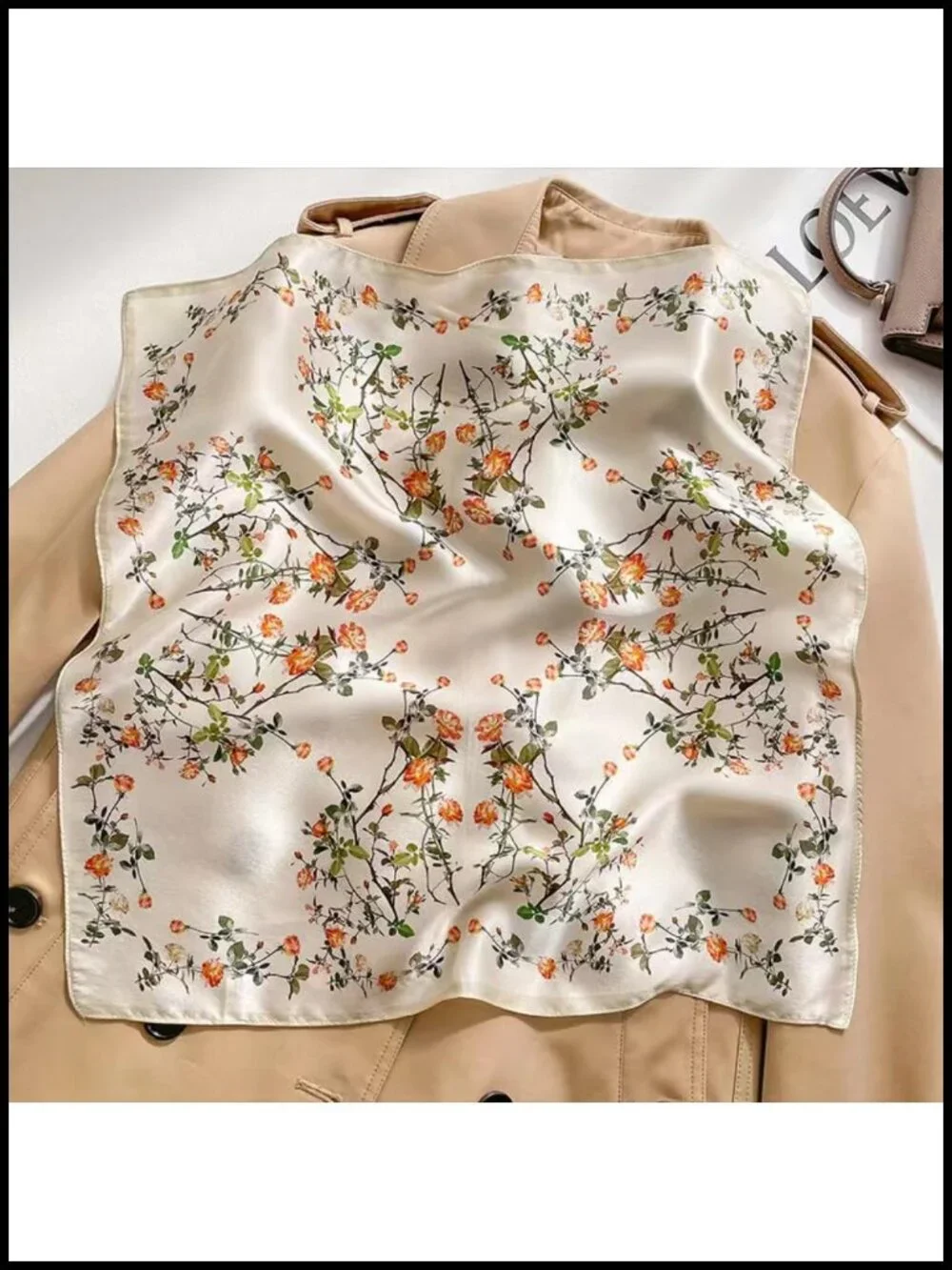 100% Mulberry Silk Scarf - 21